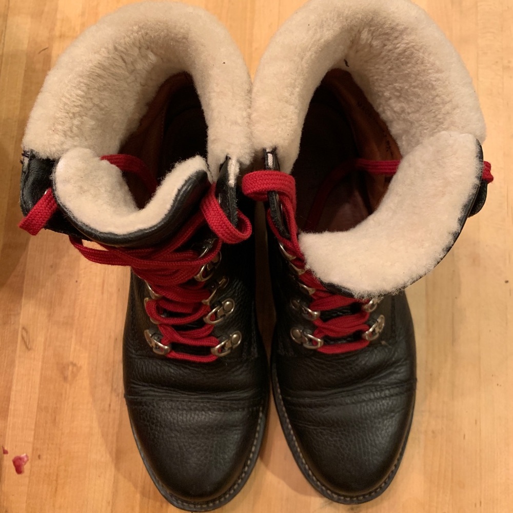 Frye Samantha Hiker Boot Black Leather